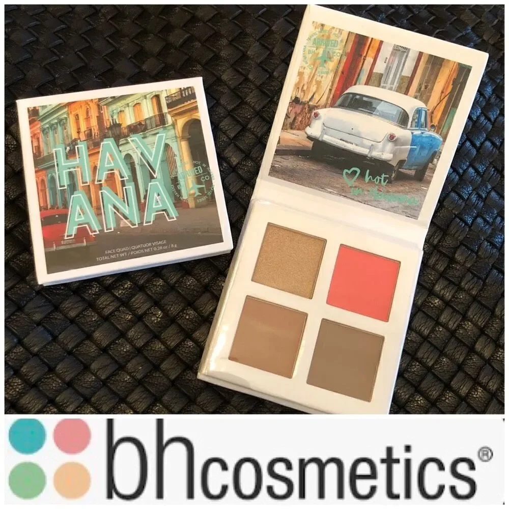 BH COSMETICS - NWT -🎉HP🎉Set of 2 Hot in Havana Face Quad. So Cute & Versatile